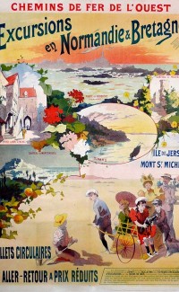 « Excursions en Normandie & Bretagne, Mont St Michel », 1900