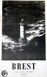 Brest, le phare de Kéréon, Ouessant – 1960